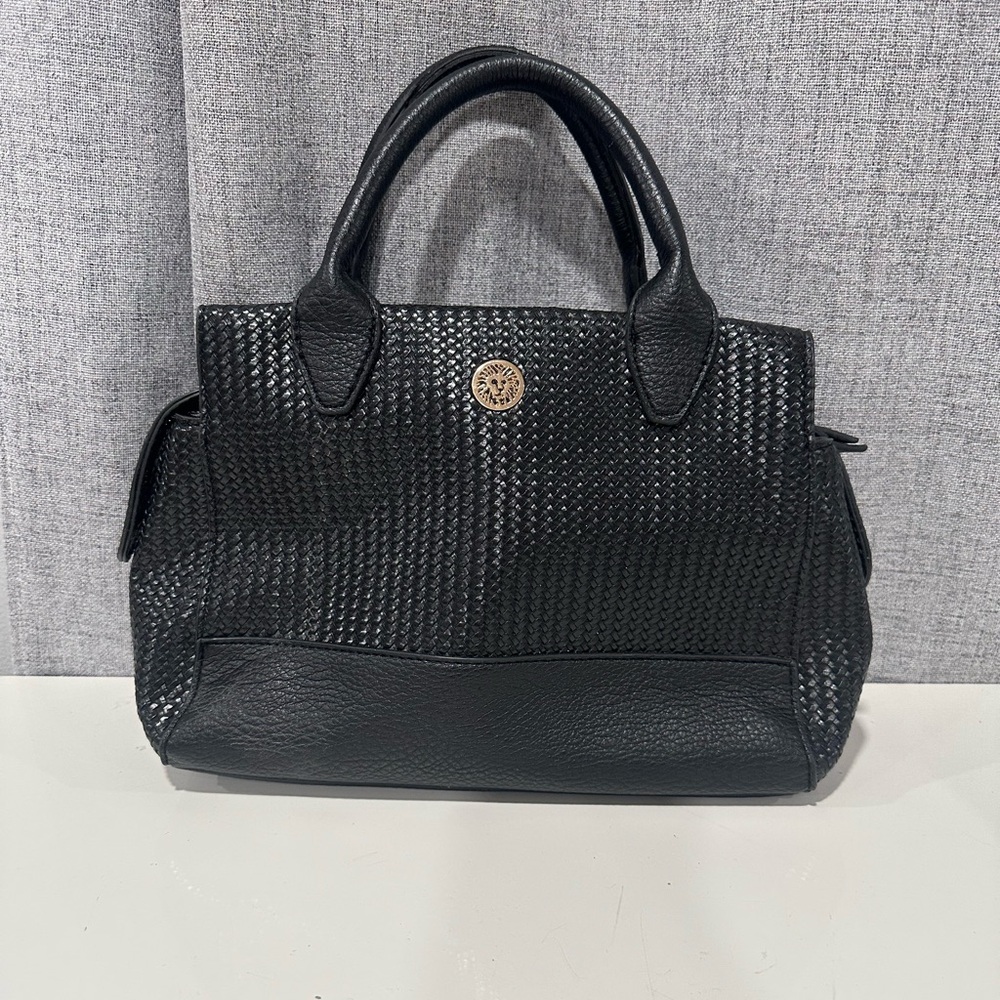 Anne Klein quilted black handbag